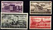CS 1958 Mi 1097-1100 ** Yt 980-983, Brno Philafair - Unused Stamps