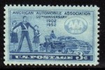 1952 USA American Automobile Association Stamp Sc#1007 Girl Car - Unfälle Und Verkehrssicherheit