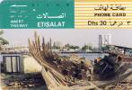 TELECARTES - EMIRATS ARABES UNIS -United Arab Emirats Arabes Unis Etisalat 30 Dhs, Boat Carcass, Bateau Port - Ver. Arab. Emirate