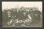 FUNERAL, DEAD MAN IN CASCET COFFIN,  OLD REAL PHOTO  POSTCARD - Funerali