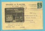 340 Op Geillustreerde Kaart Met Stempel LEGE, Met Hoofding "GRAINES & PLANTES" - 1932 Ceres Y Mercurio