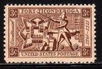 1955 USA Fort Ticonderoga, New York - Bicentennial Stamp Sc#1071 Map Martial - Ungebraucht