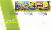 AUSTRALIA FDC INNOVATIONS WOMAN WINE CAR CARTOON SET OF 5 STAMPS  DATED 19-02-2009 CTO SG? READ DESCRIPTION !! - Lettres & Documents