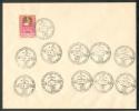 USSR  RUSSIA PHILATELIC EXHIBITION 1858-1958 ANNIVERSARY OF FIRST RUSSIAN STAMP, EMBROIDERY - Cartas & Documentos