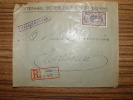 No.144 MERSON LETTRE RECOMMANDE EINSCHREIBEN 1923 DIETERLEN ROTHAU Pour INDUSTRIE COTONNIERE MULHOUSE - Covers & Documents