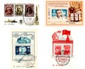 Russia / USSR / CCCP  Philatelic Exhibition 4 Souvenir Sheets S/S With Postmark1971,2,3,7 - Locales & Privados