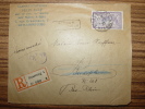 No.144 MERSON LETTRE RECOMMANDE 1923 CABINET AFFAIRES EGLY Pour HAFFNER BISCHOFSHEIM  RETOUR ENVOYEUR - Autres & Non Classés