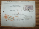 No.144 MERSON LETTRE RECOMMANDE 1922 BADER AVOCAT  Pour JOLY  MONTROUGE SEINE RETOUR INCONNU - Sonstige & Ohne Zuordnung