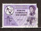 Timbre Rhodésie 1965 Y&T N°???*.3e Choix. Centenaire ITU. 1/3 D. Cote ??? € - Rhodesië (1964-1980)