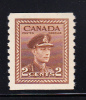 Canada Scott #279 MNH 2c Brown - Coil - George VI War Issue - Coil Stamps