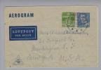 Dänemark Aerogramm Middelfort 1954-05-26 GS 10+50 Ore - Lettres & Documents