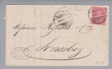 Schweiz 1881-11-04 Zu#46 Faserpapier Auf Brief Sitzende Helvetia - Storia Postale
