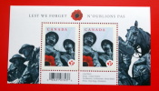 CANADA REMEMBRANCE DAY SHEET MNH** - Blokken & Velletjes