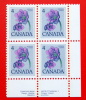 CANADA 1977 FLOWERS BLOCK MNH** - Neufs