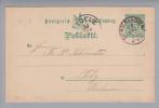 Heimat De BW Giengen A.d.Brenz 1892-03-29 Auf GS 5Pf. Nach Tölz - Postal  Stationery