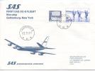 Sweden First SAS Flight DC-8 Non Stop Flight Gothenburg - New York 2-11-1977 - Cartas & Documentos
