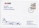 Sweden First SAS Fokker F-27 Flight Kalmar - Copenhagen 31-3-1985 - Covers & Documents