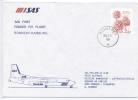 Sweden First SAS Fokker F-27 Flight Ronneby - Hamburg 28-10-1985 - Cartas & Documentos