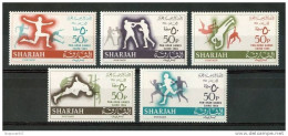 1965 Sharjah (Emirati Arabi) Sport Giochi Pan Arabo Games Jeux Pan Arabes Set MNH**B132 - Schardscha