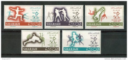 1965 Sharjah (Emirati Arabi) Sport Giochi Pan Arabo Games Jeux Pan Arabes Set MNH**B132 - Sharjah