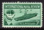 1957 USA International Naval Review Stamp Sc#1091 Ship - Nuevos