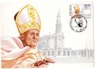 Portugal 1982 Pope John Paul´s Visit 10.0 Maximum Card - Cartes-maximum (CM)