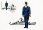 Portugal 1983 Military Uniforms 37.5 Maximum Card - Naval, Ships - Maximumkaarten