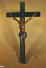 MOUTIER-D´AHUN (Creuse) - Intérieur De L´Eglise (XIIIe Siècle) - Le Christ En Buis - Circulée En 1973 - Moutier D'Ahun