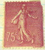 France 1920 Sower 75c - Mint Hinged - Unused Stamps
