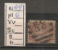 UK - VICTORIA - PLATE NUMBERS 1/2 Red - SG 48 - 49 - PLATE 6 - Oblitérés