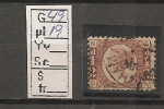 UK - VICTORIA - PLATE NUMBERS 1/2 Red - SG 48 - 49 - PLATE 19 - Oblitérés