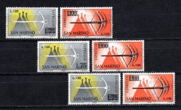 1965 SAN MARINO SPECIAL DELIVERY 3x Sets MICHEL: 843-844 MNH ** - Unused Stamps