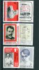 Magyar 1977.6v.MNH**.Newton.Endre.Poet.Szanto Kovacs.Szabo Ervin.Socialism.Statue.Famous Persons. New! - Ongebruikt