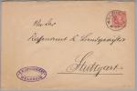 Heimat De BW Welzheim 1897-01-30 Dienst-GS 10 Pf. Nach Stuttgart - Ganzsachen