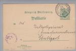 Heimat De BW Ochsenhausen 1911-06-28 5 Pf. Nach Stuttgart - Postwaardestukken