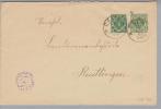 Heimat De BW Calw 1903-11-25 Auf Dienst-GS 5+5Pf. Nach Reutlingen - Postal  Stationery