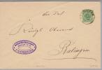 Heimat De BW Frommern 1903-08-23 Auf Dienst-GS 5Pf. Nach Balingen - Postal  Stationery