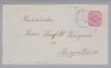 Heimat De BW Boehmenkirch 1890-12-13 Auf GS 10Pf. Nach Mergentheim - Postal  Stationery