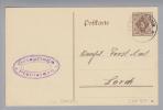 Heimat De BW Pfahlbronn 1913-01-14 Auf Dienst-GS Nach Lorch - Postal  Stationery