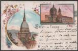 Italy - Torino - Basilica Di Superga - Monumento Nazionale - Litho 1899 - Églises