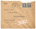 Lettre - BELGIQUE - LOUVAIN Recommandée Paire De 50 Cmes Bleu éffigiée Du Roi - 1924 - Briefe U. Dokumente