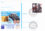 1998  -  Postkarte (Ganzsache) 2 X OT-Stempel "60281 Postphilatelie Frankfurt" -  S.Scan  (de 7.5.98) - Cartes Postales - Oblitérées
