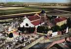 CPSM 91 - BRETIGNY En Avion Au Dessus De L´ église - Peu Courante En Couleurs - Bretigny Sur Orge