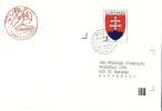 Slovakia Cover With Commemorative Postmark Slovensko Bratislava 1, 1.1.1993. (E03025) - Lettres & Documents