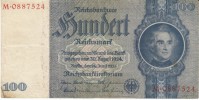 Germany #183a, 100 Reichsmark, 24.6.1935 Banknote Currency - 100 Mark