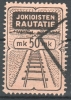 Finland . State Railway Parcel Post Jokioisten Rautatie 50mk .Train/Railways/Eisenbahnmarken/Revenues - Trains