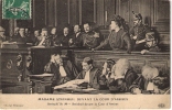 CPA .  MADAME  STEINHEIL DEVANT LA COURS D'ASSISES...BE.. Circulé 1909.. Animé.. - Lots, Séries, Collections