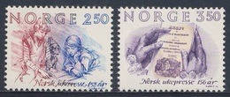 Norway Norge Norwegen 1984 Mi 911 /2 YT 867 /8 ** 150th Ann. "Norsk Penning Magazin" / 50 Jahre Norwegische Wochenpresse - Nuovi