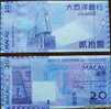 2005 MACAO BANKNOTE 20pta (BANK OF Ultramarino) - Macao