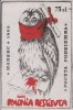 Owl, Eule, Bird, Anti Communism Poster Stamp, Poland - Owls